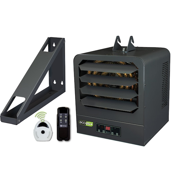 King Electric Electric Unit Heater W/ Remote Sensor, 240V, 1 Phase, 10kW - KB2410-1-ECO2S-PLUS