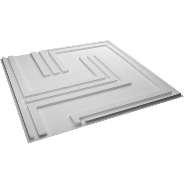 Ekena Millwork Geometric EnduraWall Decorative 3D Wall Panel, White, 19 5/8"W x 19 5/8"H - WP20X20GMWH