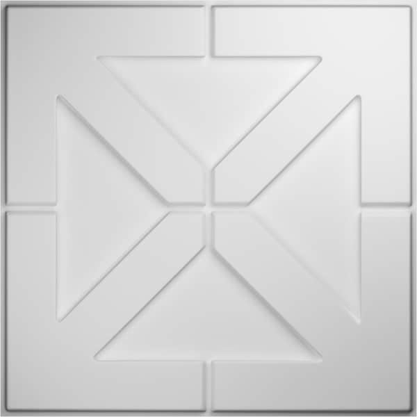 Ekena Millwork 19 5/8in. W x 19 5/8in. H Xander EnduraWall Decor 3D Wall Panel Covers, Total 32.1 Sq. Ft., 12PK - WP20X20XAWH-CASE-12