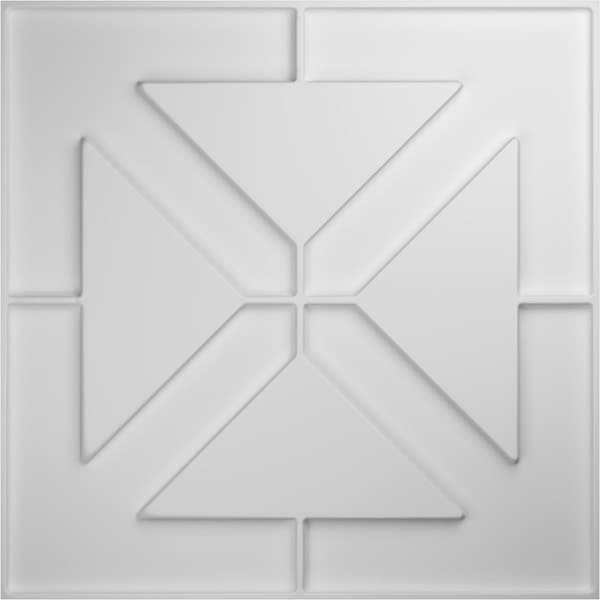 Ekena Millwork 19 5/8in. W x 19 5/8in. H Xander EnduraWall Decor 3D Wall Panel Covers, Total 32.1 Sq. Ft., 12PK - WP20X20XAWH-CASE-12