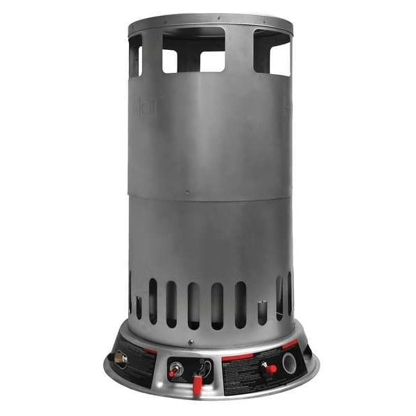 Dayton Portable Gas Floor Heater, LP, Matchless Piezo, 50,000 to 200,000 BtuH, 15 7/8 in L - 6BY74