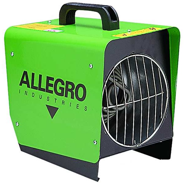 Allegro Industries Portable Electric & Tent Heater, 1500W, 120V AC, 1 Phase, 5000 BtuH - 9401-50