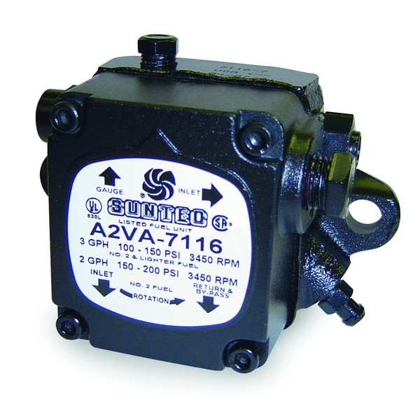 Suntec Oil Burner Pump, 3450 rpm, 3gph, 100-150psi - PF203N2GU