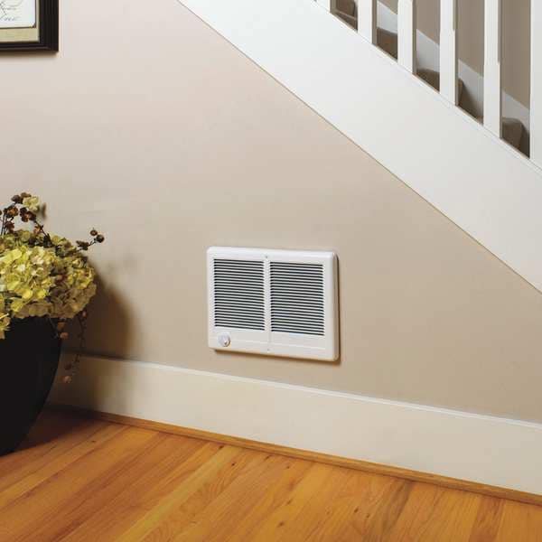 Cadet Recessed Electric Wall-Mount Heater, Recessed or Surface, 3000/2250W W, 240/208V AC, White - CSTC302TW