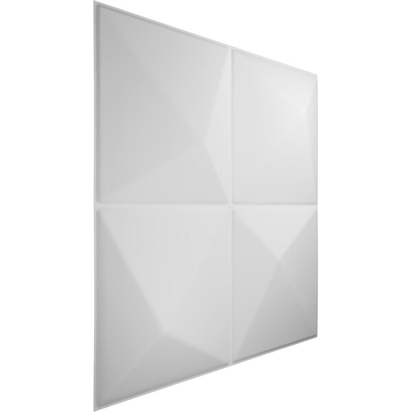 Ekena Millwork 19 5/8in. W x 19 5/8in. H Ellis EnduraWall Decor 3D Wall Panel Covers, Total 26.75 Sq. Ft., 10PK - WP20X20ELWH-CASE-10