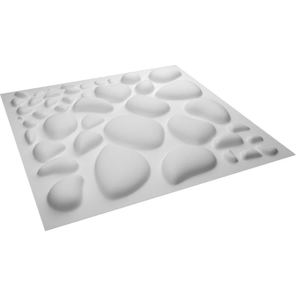 Ekena Millwork 19 5/8in. W x 19 5/8in. H Shale EnduraWall Decorative 3D Wall Panel Covers, Total 32.1 Sq. Ft., 12PK - WP20X20SLWH-CASE-12