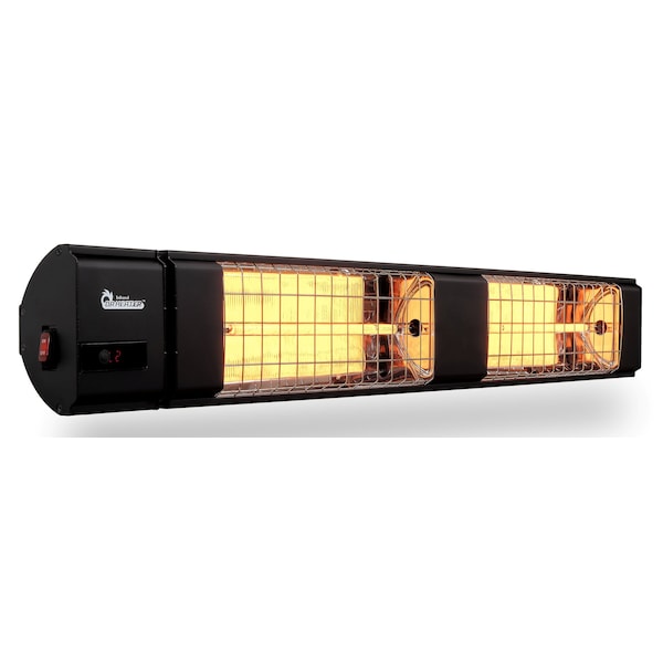 Dr Infrared Heater Black 3000-Watt, 240-Volt Indoor/Outdoor Electric Carbon Infrared Patio Heater with Remote Control - DR-239