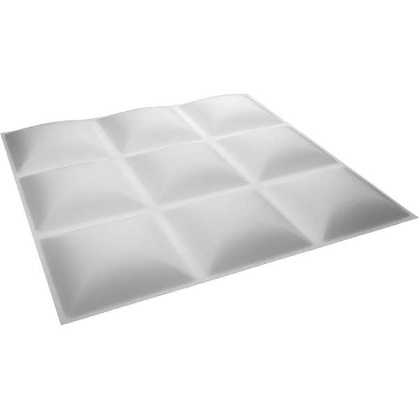 Ekena Millwork 19 5/8in. W x 19 5/8in. H Classic EnduraWall Decor 3D Wall Panel Covers, Total 26.75 Sq. Ft., 10PK - WP20X20CLWH-CASE-10