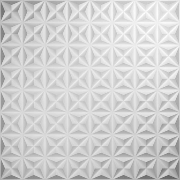 Ekena Millwork 19 5/8in. W x 19 5/8in. H Coralie EnduraWall Decor 3D Wall Panel Covers Total 53.49 Sq. Ft., 20PK - WP20X20CIWH-CASE-20