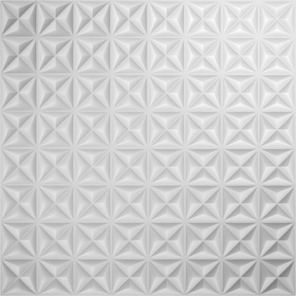 Ekena Millwork 19 5/8in. W x 19 5/8in. H Coralie EnduraWall Decor 3D Wall Panel Covers Total 53.49 Sq. Ft., 20PK - WP20X20CIWH-CASE-20