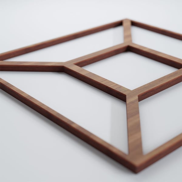 Ekena Millwork Small Marion Decorative Fretwork Wood Wall Panels, Walnut, 11 3/8"W x 11 3/8"H x 3/8"T - WALW12X12X0375MARWA