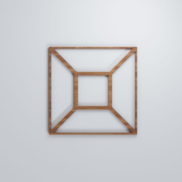 Ekena Millwork Small Marion Decorative Fretwork Wood Wall Panels, Walnut, 11 3/8"W x 11 3/8"H x 3/8"T - WALW12X12X0375MARWA