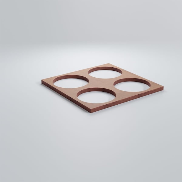 Ekena Millwork Extra Small Wembley Decorative Fretwork Wood Wall Panels, Wood, 7 3/8"W x 7 3/8"H x 3/8"T - WALW08X08X0375WEMMF