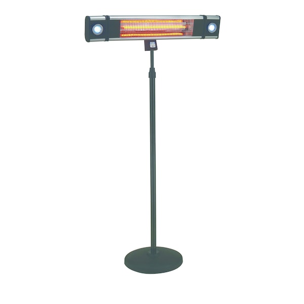 Energ+ EnerG+ Infrared Electric Outdoor Heater - Freestanding With LED & Remote - HEA-218CSLR