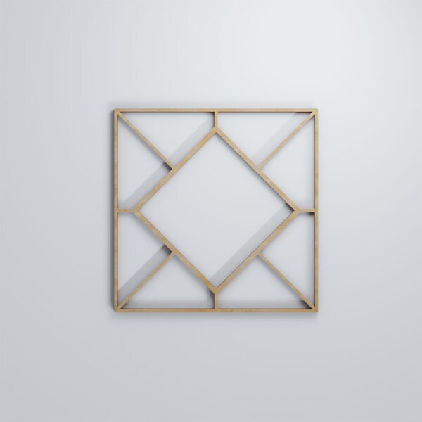 Ekena Millwork Small Hudson Decorative Fretwork Wood Wall Panels, Birch, 11 3/8"W x 11 3/8"H x 3/8"T - WALW12X12X0375HSNBI