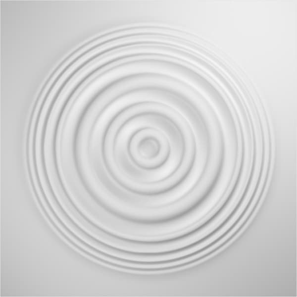 Ekena Millwork 19 5/8in. W x 19 5/8in. H Shallows EnduraWall Decor 3D Wall Panel Covers Total 53.49 Sq. Ft., 20PK - WP20X20SHWH-CASE-20