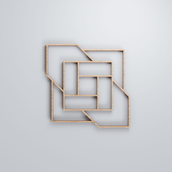 Ekena Millwork Extra Small Loveland Decorative Fretwork Wood Wall Panels, Alder, 7 3/8"W x 7 3/8"H x 3/8"T - WALW08X08X0375LLDAL