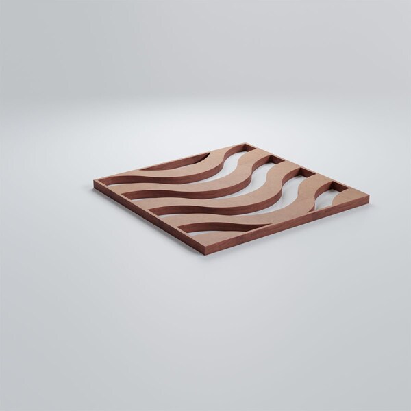 Ekena Millwork Extra Small Parker Decorative Fretwork Wood Wall Panels, Wood, 7 3/8"W x 7 3/8"H x 3/8"T - WALW08X08X0375PKRMF