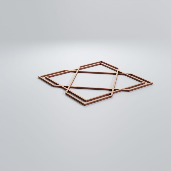 Ekena Millwork Medium Kiowa Decorative Fretwork Wood Wall Panels, Alder, 15 3/8"W x 15 3/8"H x 3/8"T - WALW16X16X0375KWAAL