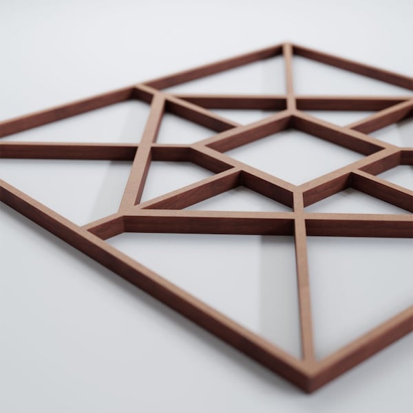 Ekena Millwork Small Jamestown Decorative Fretwork Wood Wall Panels, Wood (Paint Grde), 11 3/8"W x 11 3/8"H x 3/8"T - WALW12X12X0375JTNMF