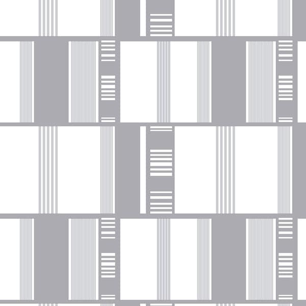 Manhattan Comfort Nashville, Vinyl Grid Lock Wallpaper, 205 In X 33 Ft = 56 Sq Ft - NASHVILLE