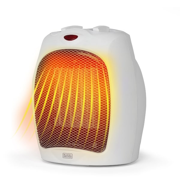 Black & Decker Personal 1500 Watt Electric Fan Compact Heater with Manual Control - BHDC500W46