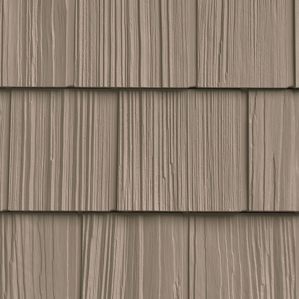 The Foundry 7in. W x 60 3/4in. L Exposure, Vinyl Split Shakes Total 100 Sq. Feet, 095 - Lite Khaki, 34PK - 1101095
