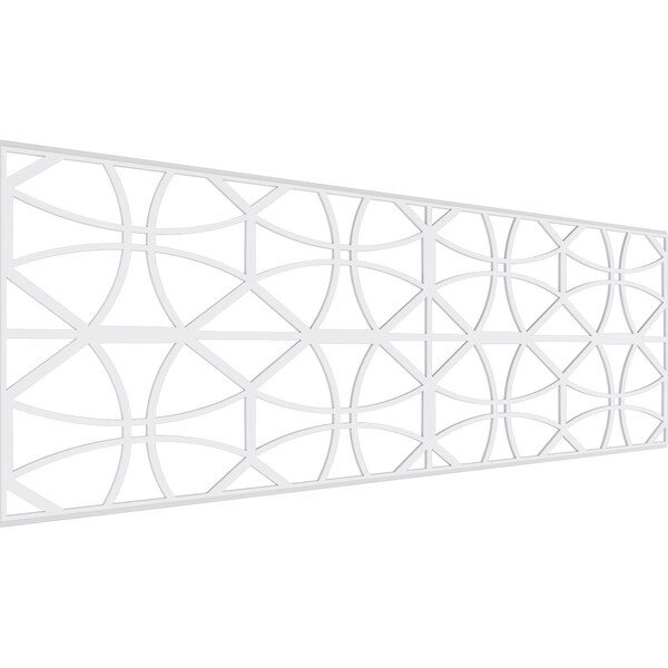 Ekena Millwork Set of Four Panels for 94 1/2"W x 32 1/4"H Haswell Fretwork Wainscot Wall Paneling - WPKP16X01X47HWL