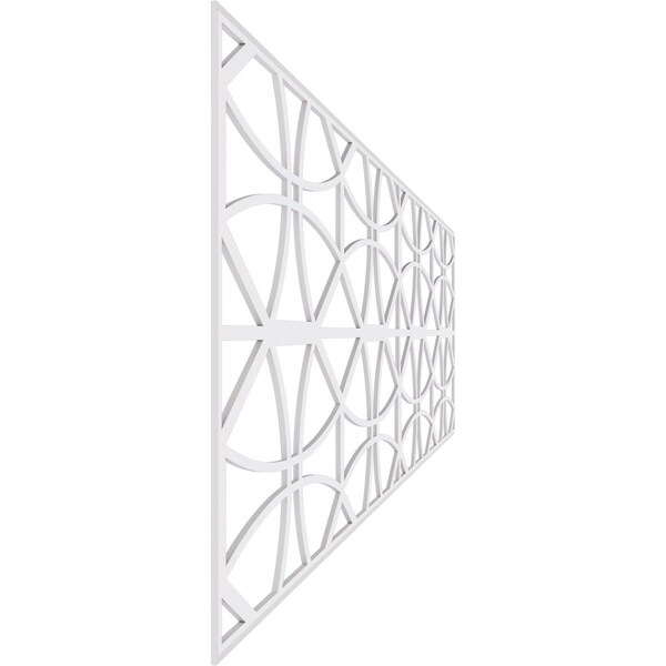Ekena Millwork Set of Four Panels for 94 1/2"W x 32 1/4"H Haswell Fretwork Wainscot Wall Paneling - WPKP16X01X47HWL