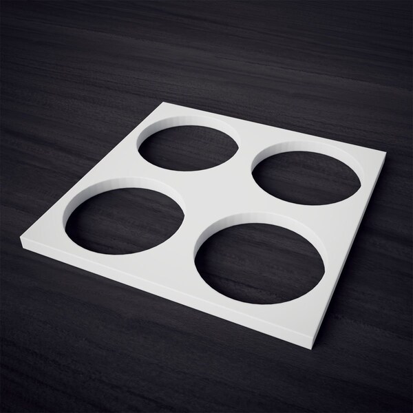 Ekena Millwork Extra Small Wembley Decorative Fretwork Wall Panels in Architectural PVC, 7 3/8"W x 7 3/8"H x 3/8"T - WALP08X08WEM