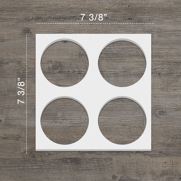 Ekena Millwork Extra Small Wembley Decorative Fretwork Wall Panels in Architectural PVC, 7 3/8"W x 7 3/8"H x 3/8"T - WALP08X08WEM