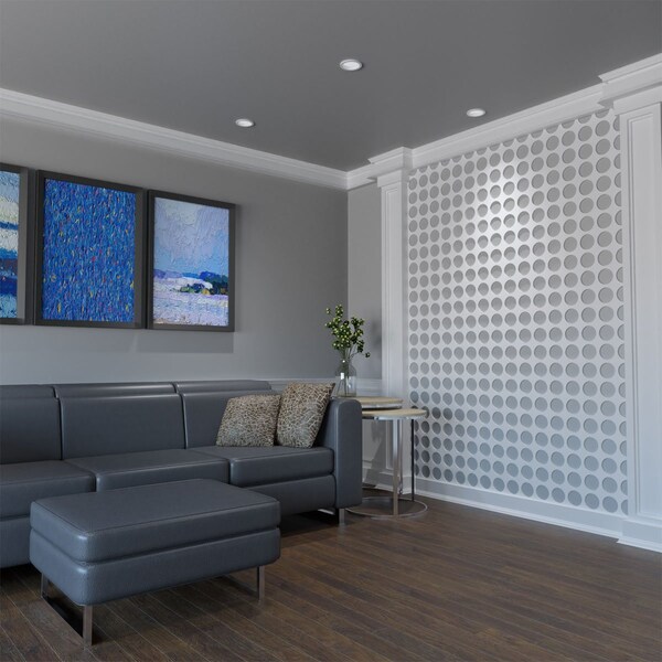Ekena Millwork Extra Small Wembley Decorative Fretwork Wall Panels in Architectural PVC, 7 3/8"W x 7 3/8"H x 3/8"T - WALP08X08WEM