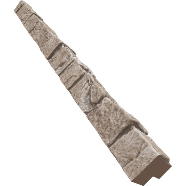 Ekena Millwork Universal Outside Corner for StoneWall Faux Stone Siding Panels - PNUOC03X48SA