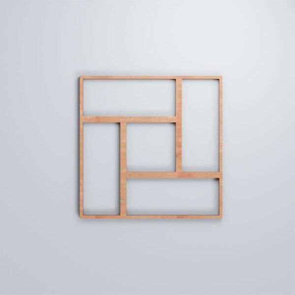 Ekena Millwork Small Sheffield Decorative Fretwork Wood Wall Panels, Cherry, 11 3/8"W x 11 3/8"H x 3/8"T - WALW12X12X0375SHFCH