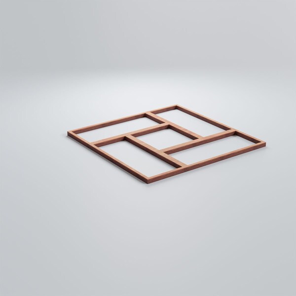 Ekena Millwork Small Sheffield Decorative Fretwork Wood Wall Panels, Cherry, 11 3/8"W x 11 3/8"H x 3/8"T - WALW12X12X0375SHFCH