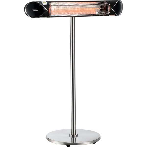 Global Industrial Infrared Patio Heater w/Remote Control, Free Standing, 1500W, 35-3/8inL - 246722