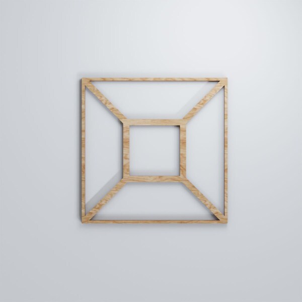 Ekena Millwork Small Marion Decorative Fretwork Wood Wall Panels, Red Oak, 11 3/8"W x 11 3/8"H x 3/8"T - WALW12X12X0375MARRO