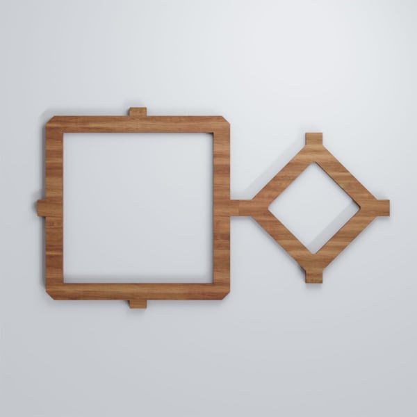Ekena Millwork Small Arcadia Decorative Fretwork Wood Wall Panels, Walnut, 19 7/8"W x 11 3/8"H x 3/8"T - WALW12X12X0375ARCWA