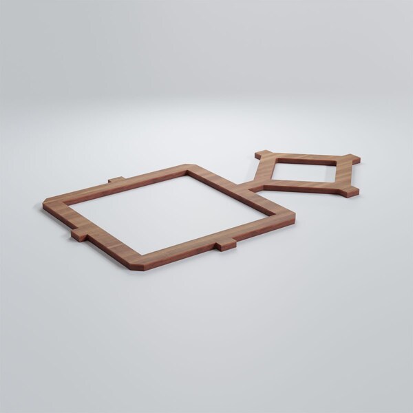 Ekena Millwork Small Arcadia Decorative Fretwork Wood Wall Panels, Walnut, 19 7/8"W x 11 3/8"H x 3/8"T - WALW12X12X0375ARCWA
