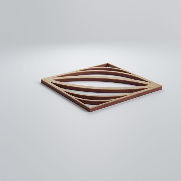 Ekena Millwork Extra Small Otis Decorative Fretwork Wood Wall Panels, Birch, 7 3/8"W x 7 3/8"H x 3/8"T - WALW08X08X0375OTSBI
