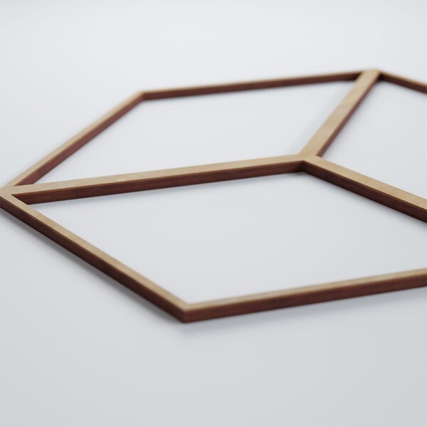 Ekena Millwork Medium Pueblo Decorative Fretwork Wood Wall Panels, Hickory, 15 3/8"W x 15 3/8"H x 3/8"T - WALW16X16X0375PBLHI