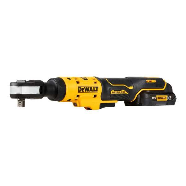 Dewalt Ratchet, Cordless, 2.2 lb, 12V DC, 250 RPM - DCF503GG1