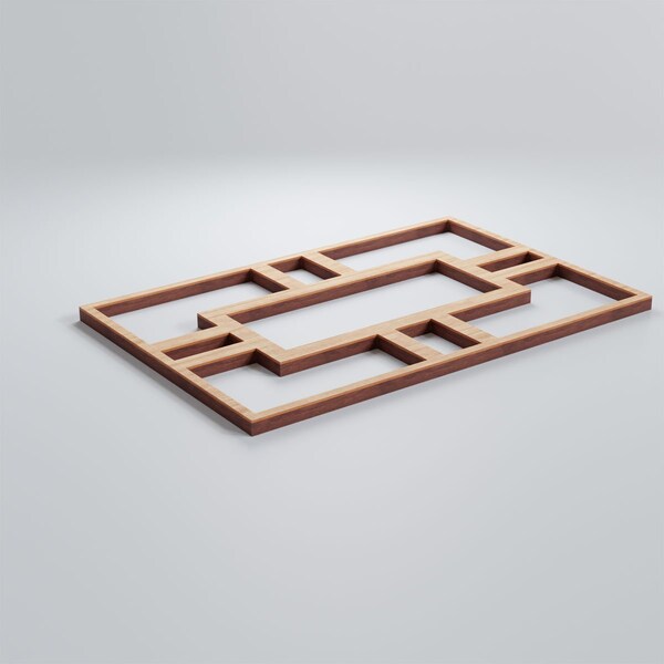 Ekena Millwork Small Hastings Decorative Fretwork Wood Wall Panels, Alder, 7 1/2"W x 11 3/8"H x 3/8"T - WALW12X12X0375HASAL