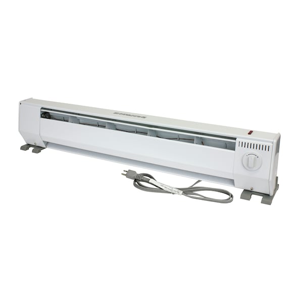 King Electric Kp Portable Baseboard Heater 3Ft 120V 1000W White - KPH1210