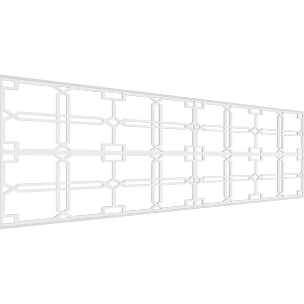 Ekena Millwork Set of Four Panels for 94 1/2"W x 28 1/4"H Englewood Fretwork Wainscot Wall Paneling - WPKP14X01X47EWD