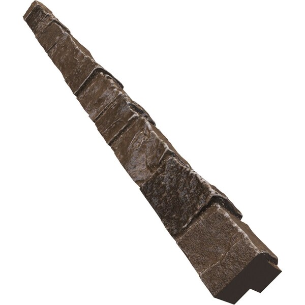 Ekena Millwork Universal Outside Corner for StoneWall Faux Stone Siding Panels - PNUOC03X48WP