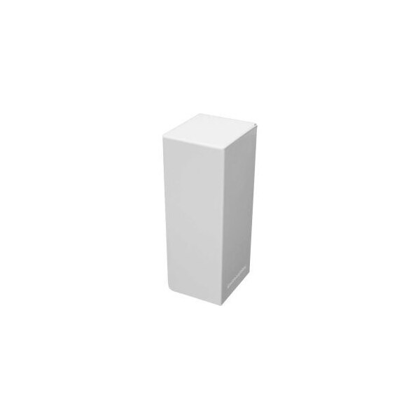 Buss General Partner Co Ltd Baseboarders Basic Series Steel Easy Slip-on Baseboard Heater Cover Right Side Endcap, White - EC004-RT-WHT