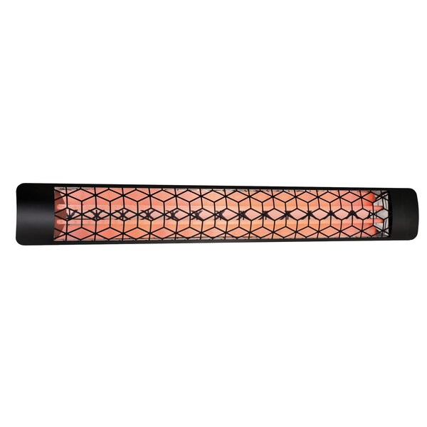 Eurofase SS 61in Dual Element 6000W 277V Heater, Black, Stella Decor Plate - EF60277B6