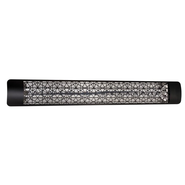 Eurofase SS 61in Dual Element 6000W 277V Heater, Black, Astra Decor Plate - EF60277B4