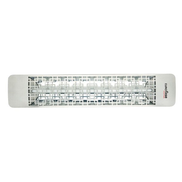 Eurofase 304 SS 39in Single Element 2000W 240V Heater, Stainless Steel, Brix Decor Plate - EF20240S5